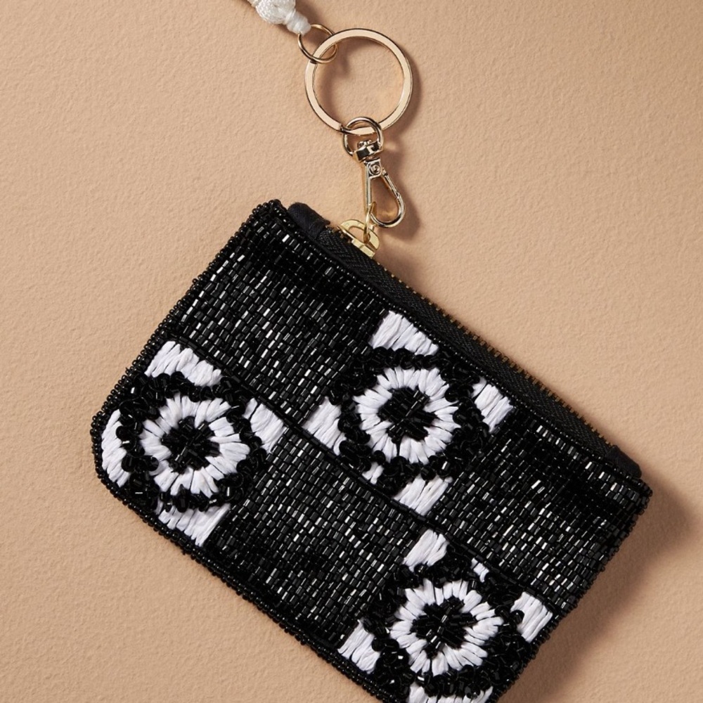 Anthropologie beaded coin purse